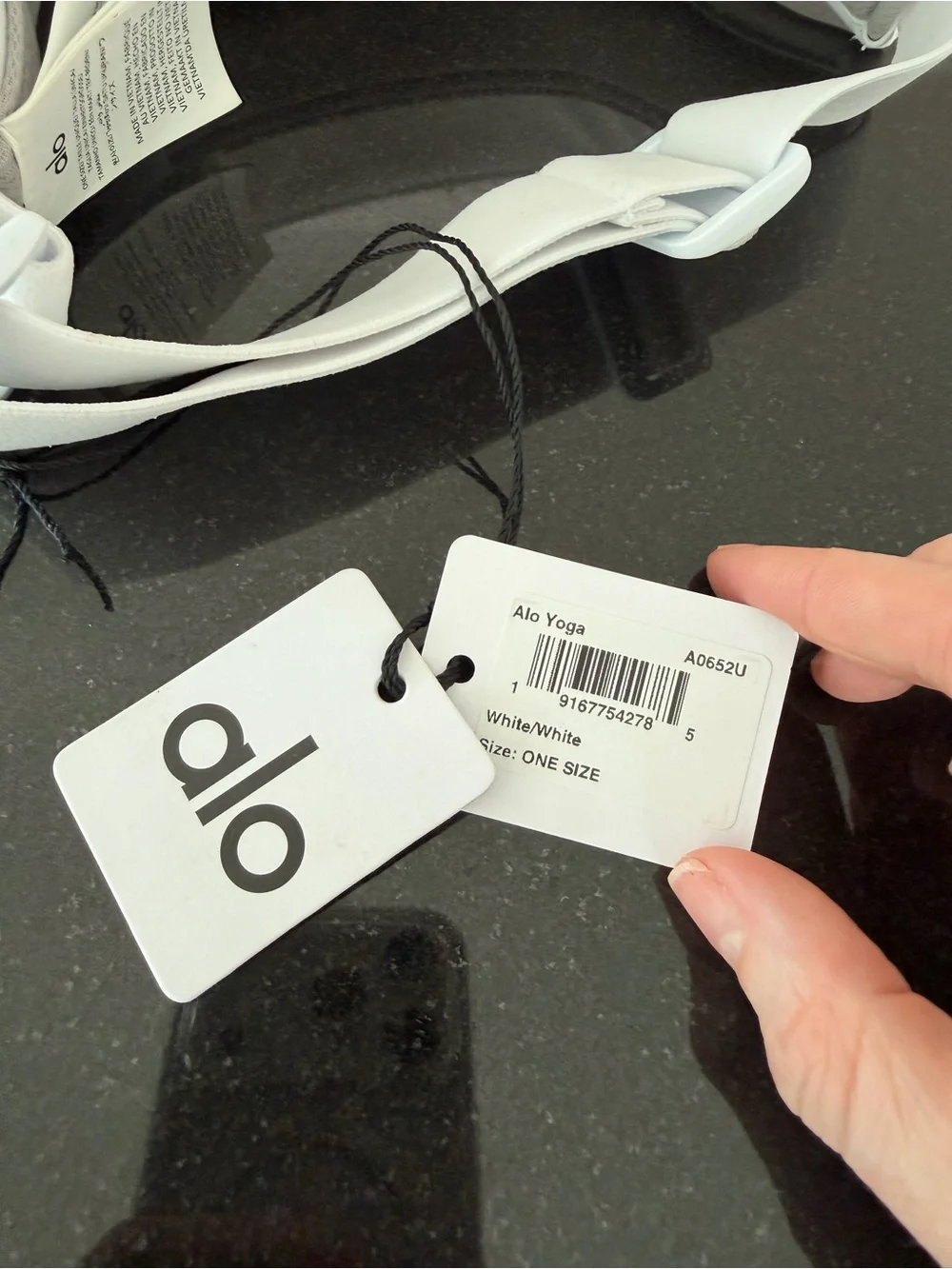 NWT ALO Yoga White Visor
